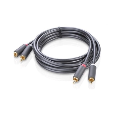 Cáp audio (âm thanh) AV hoa sen 2-2 đầu RCA dài 1m chính hãng (AV104) Ugreen 30747