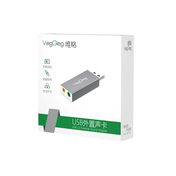 USB Sound 2.0 VEGGIEG VK 102 chính hãng