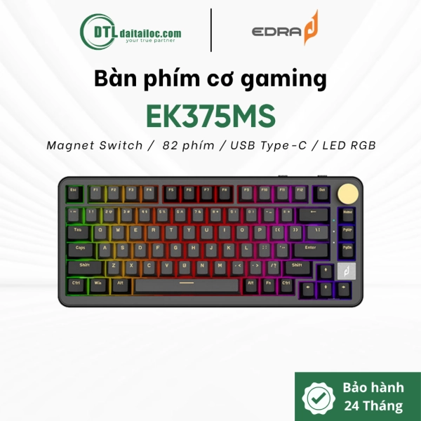 Bàn phím cơ có dây gaming E-dra EK375MS
