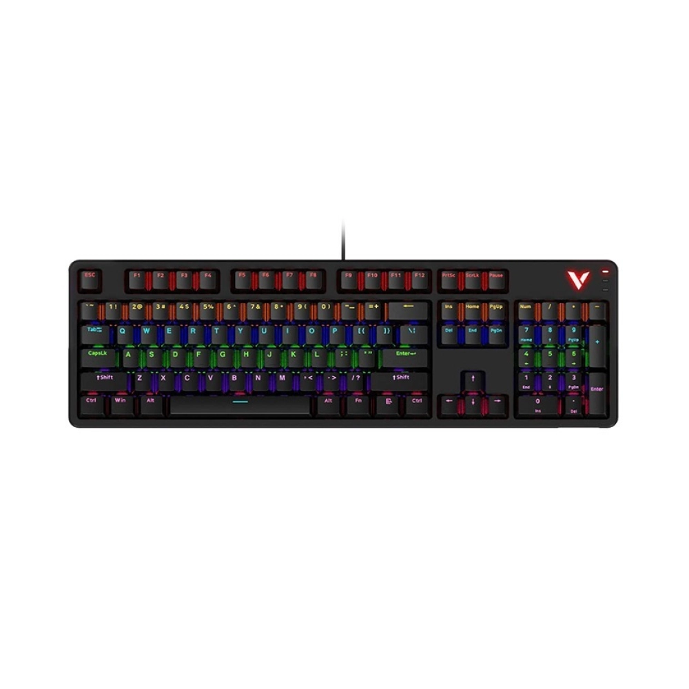 Bàn phím cơ có dây gaming Rapoo V500PRO-V2 Black Red switch