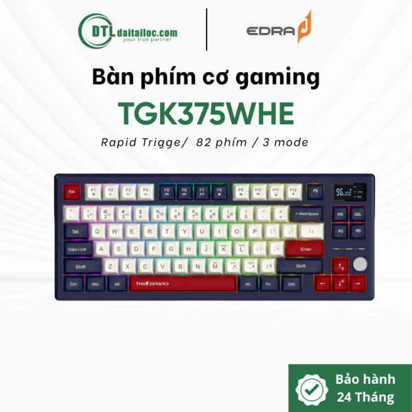 Bàn phím cơ không dây gaming ThunderBird TGK375WHE