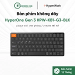 Bàn phím không dây HyperWork HyperOne Gen 3 HPW-KB1-G3-BLK 