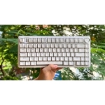 Bàn Phím Cơ Có Dây Gaming AULA F75 - F7512 Màu Trắng Red Switch LED