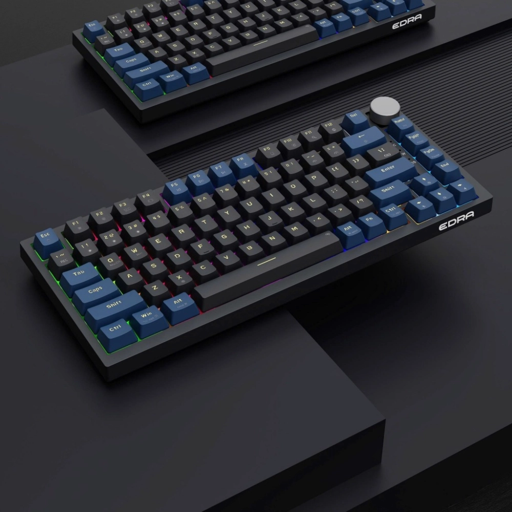 Bàn Phím Cơ Có Dây Gaming E-Dra EK375V2 Beta (Blue+Black)