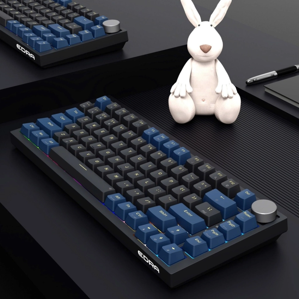 Bàn Phím Cơ Có Dây Gaming E-Dra EK375V2 Beta (Blue+Black)