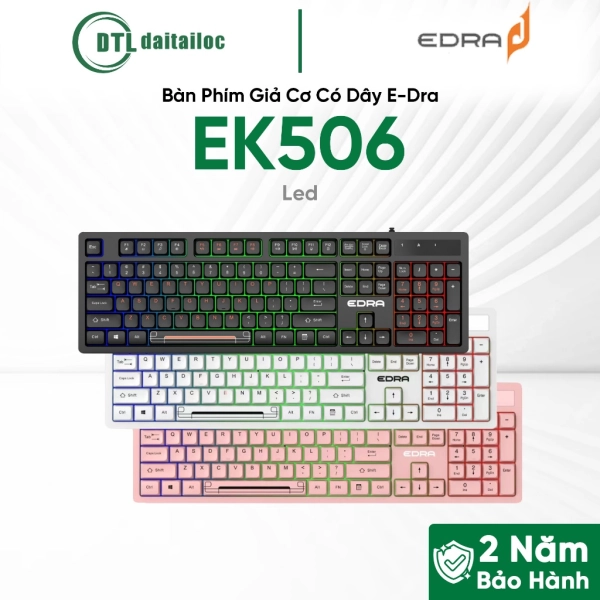 Bàn Phím Giả Cơ Có Dây E-Dra EK506 Led