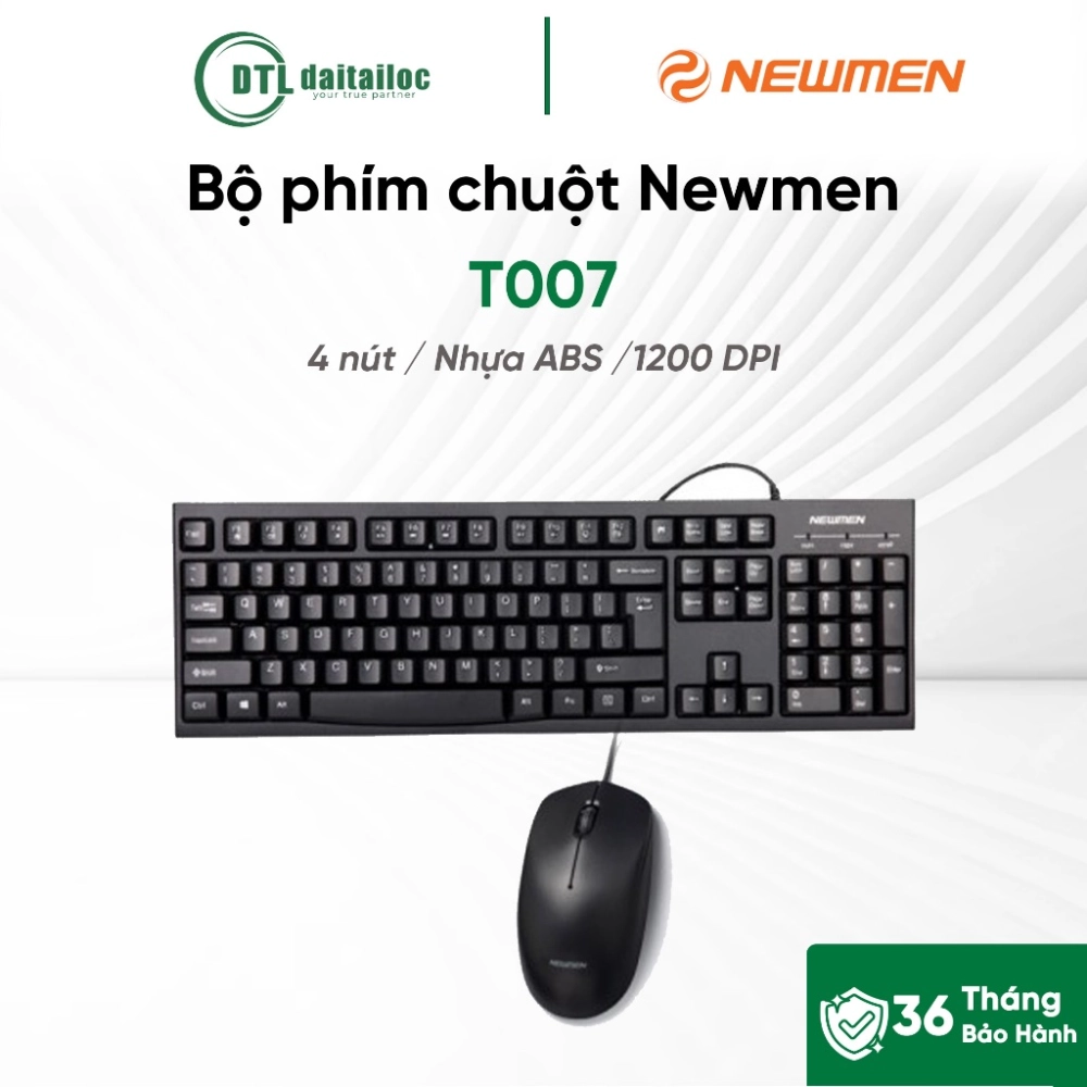 Bộ phím chuột có dây Newmen T007