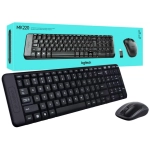 Combo Phím Chuột Không Dây Logitech MK220 Chính Hãng (Đen)
