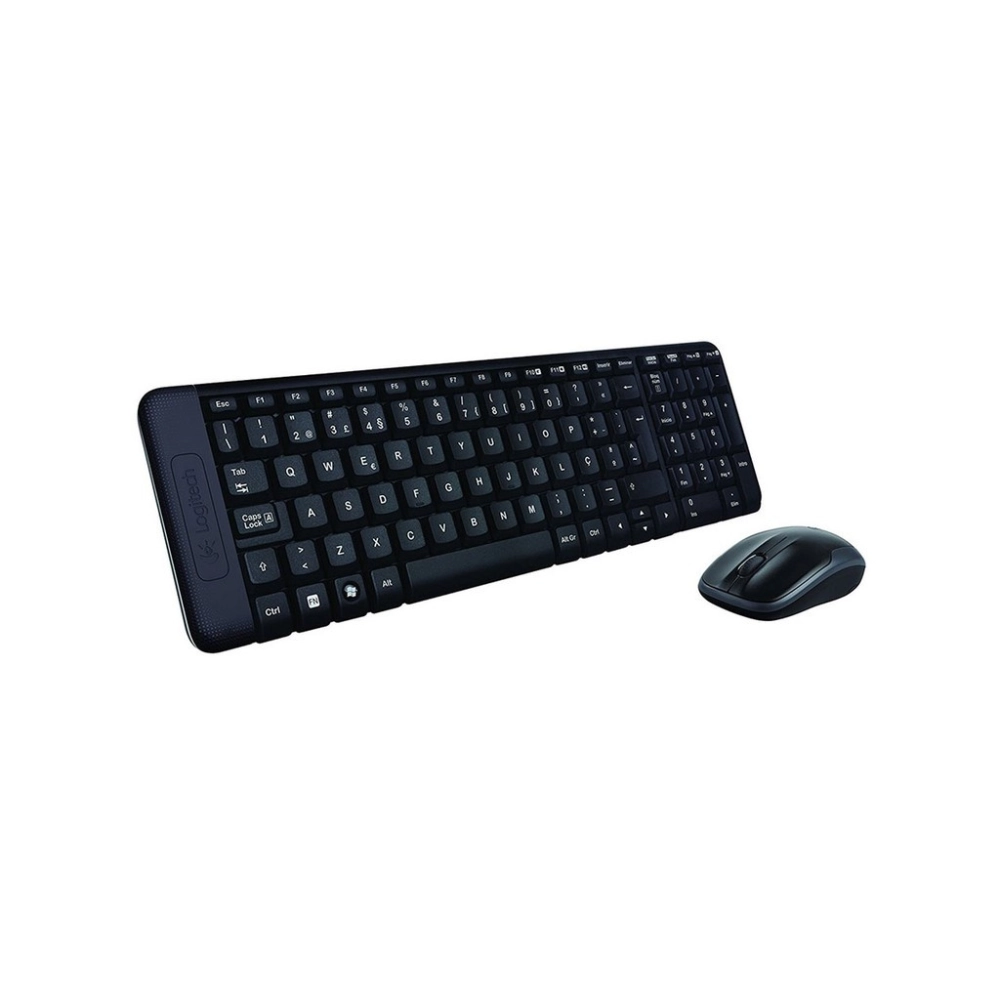 Combo Phím Chuột Không Dây Logitech MK220 Chính Hãng (Đen)