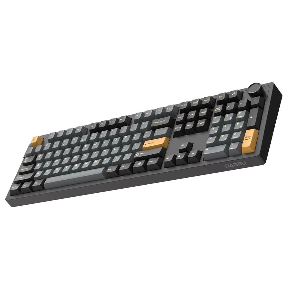 Bàn Phím Cơ Không Dây Gaming Dare-u EK106 Pro Black Golden Led