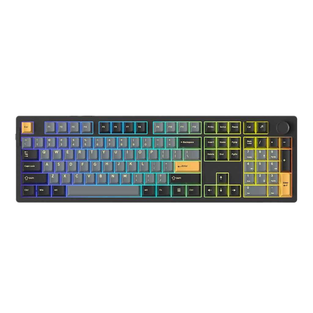 Bàn Phím Cơ Không Dây Gaming Dare-u EK106 Pro Black Golden Led