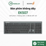 Bàn phím không dây bluetooth E-dra EK507 (Slilent)