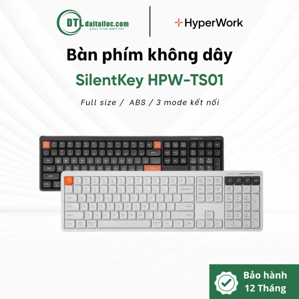 Bàn phím không dây HyperWork SilentKey HPW-TS01