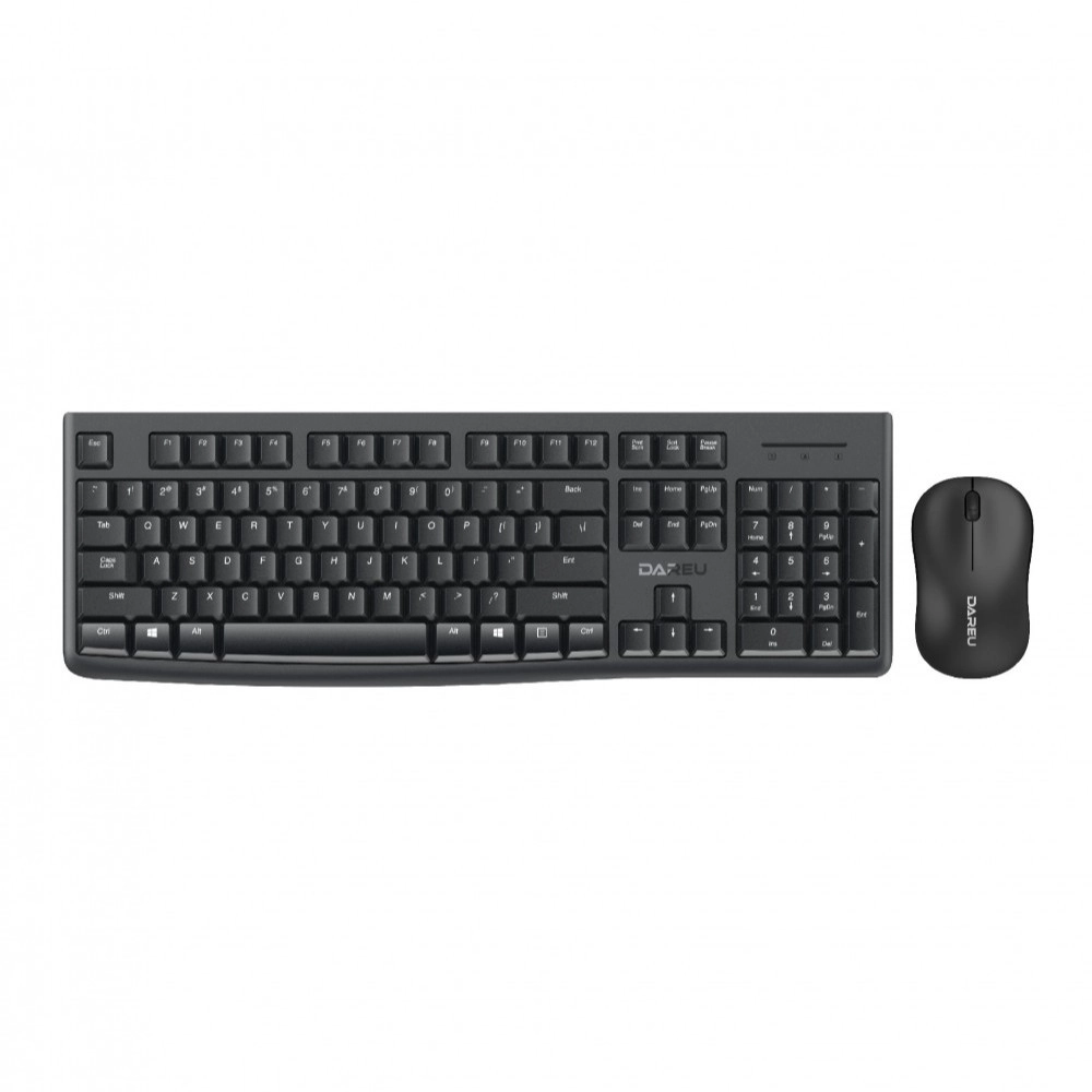 Bộ phím chuột máy tính không dây DAREU MK188G Black