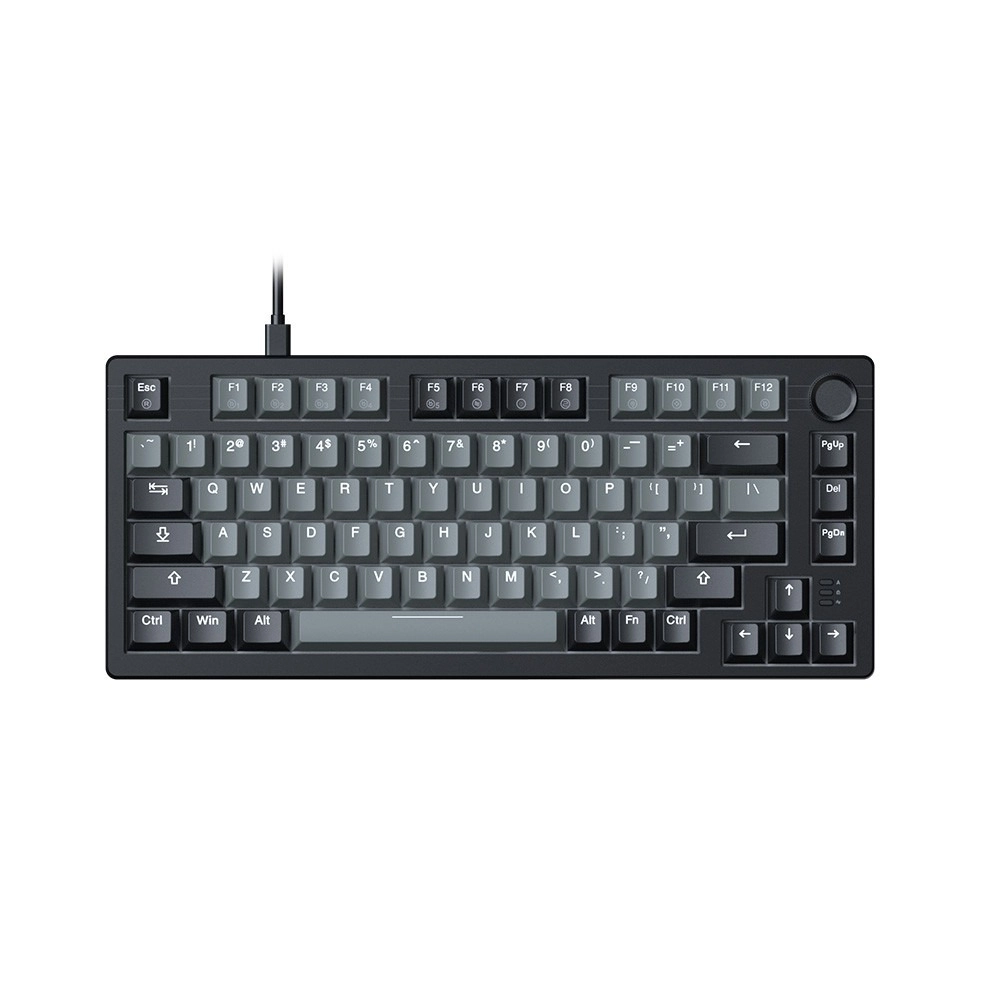 Bàn Phím Cơ Có Dây Gaming Dare-U EK75 Grey Black Dream Switch (keycap PBT)