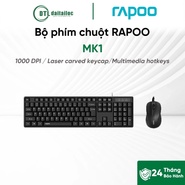 Bộ phím chuột có dây Rapoo MK1