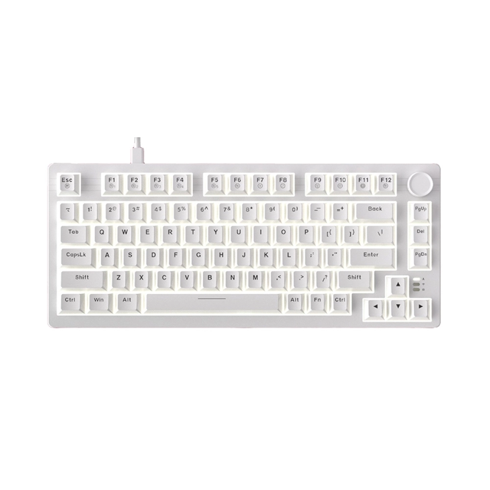 Bàn Phím Cơ Có Dây Gaming Dare-U EK75 Full White Dream Switch