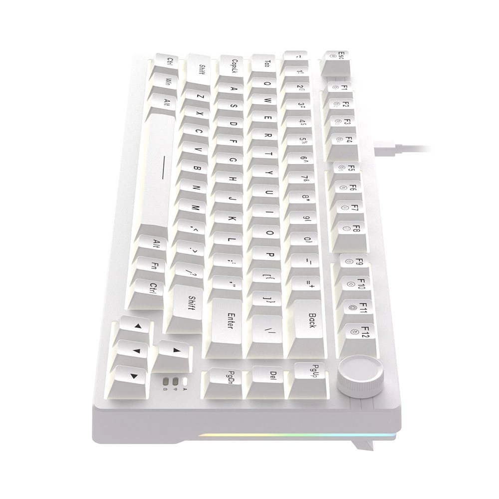 Bàn Phím Cơ Có Dây Gaming Dare-U EK75 Full White Dream Switch