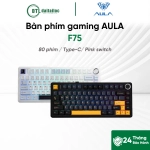 Bàn Phím Cơ Có Dây Gaming AULA F75 - F7528 / F7529 Pink switch Led