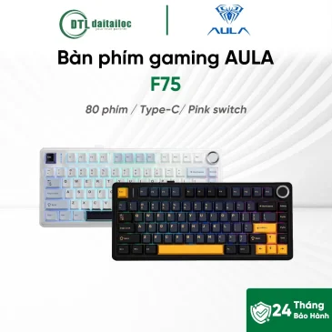 Bàn Phím Cơ Có Dây Gaming AULA F75 - F7528 / F7529 Pink switch Led
