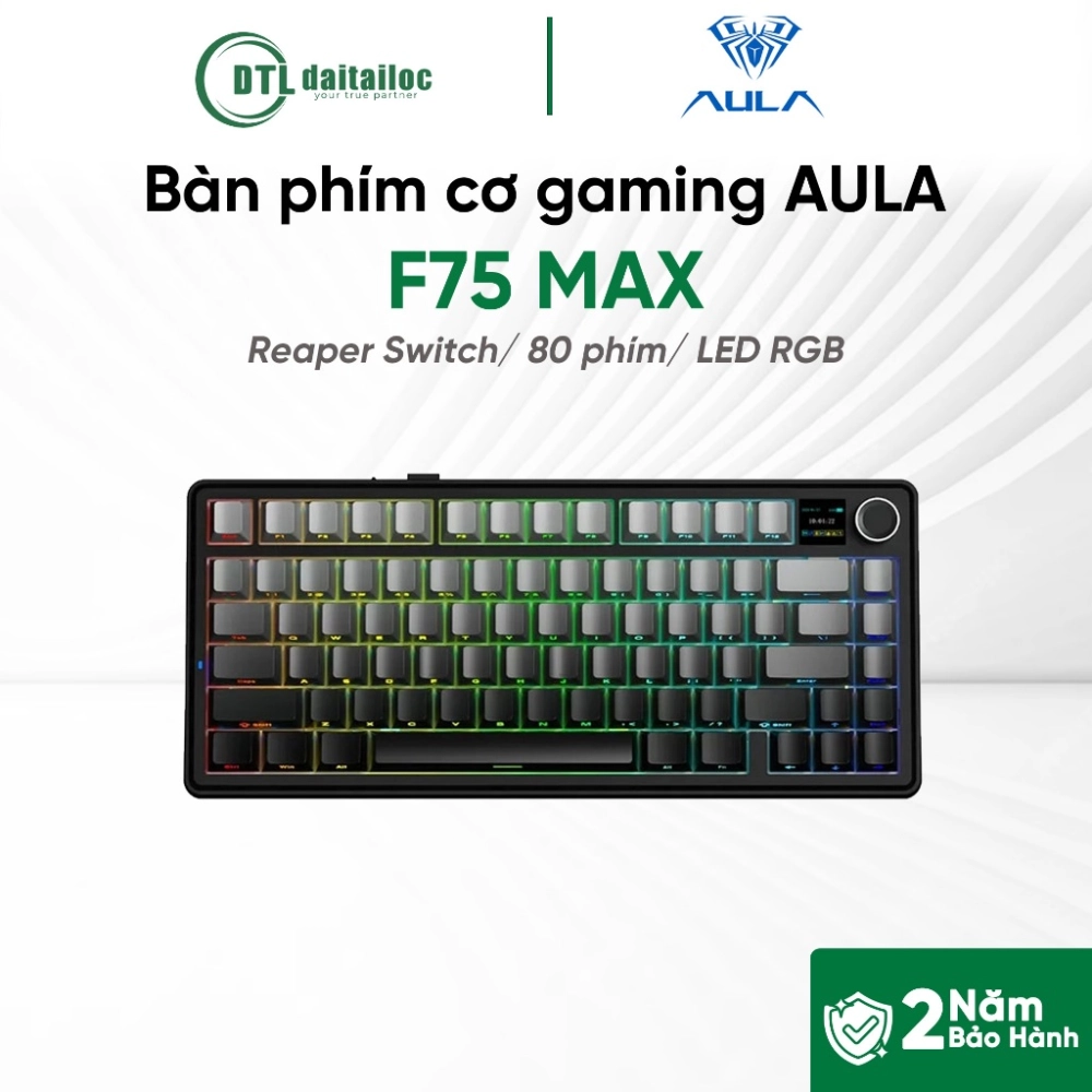 Bàn phím cơ không dây gaming 3 Mode AULA F75 Max