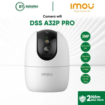 Camera Imou A32P PRO (3MP | Có Màu Ban Đêm | Trong Nhà | Xoay 360 Độ) 