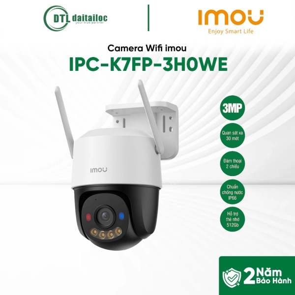 Camera Imou IPC-K7FP-3H0WE 3MP XOAY 360 ĐỘ NGOÀI TRỜI