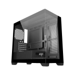 Case Aigo C218M (Bể Cá, Chưa Fan, M-ATX, Màu Đen)