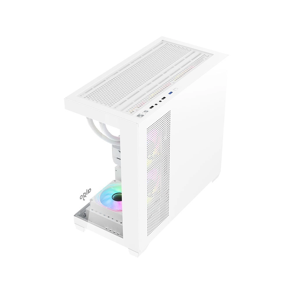 Case Aigo C218M (Bể Cá, Chưa Fan, M-ATX, Màu Đen)