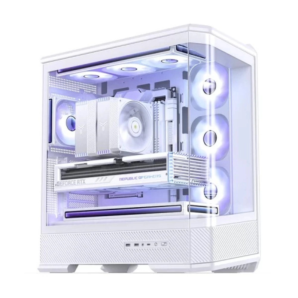 Case Jonsbo D400 (Bể Cá, Chưa Fan, ATX, Màu Đen)