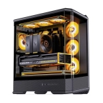 Case Jonsbo D400 (Bể Cá, Chưa Fan, ATX, Màu Đen)