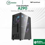 Case Darkflash A290 (Gaming, Sẵn 3 Fan, ATX, Màu Đen)