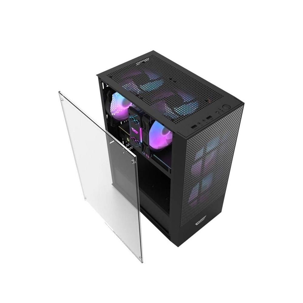 Case Darkflash A290 (Gaming, Sẵn 3 Fan, ATX, Màu Đen)
