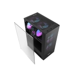 Case Darkflash A290 (Gaming, Sẵn 3 Fan, ATX, Màu Đen)