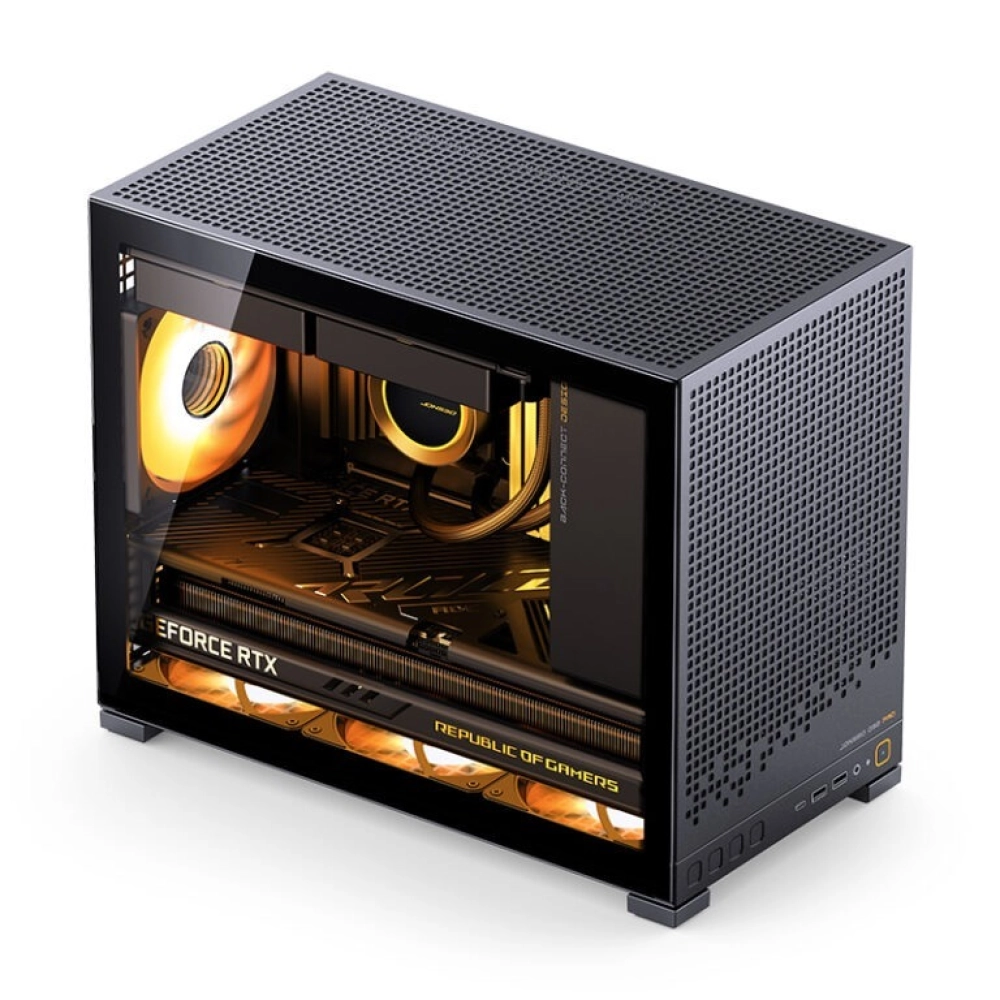 Case Jonsbo D32 Pro (Mini, Chưa Fan, M-ATX, Màu Đen)