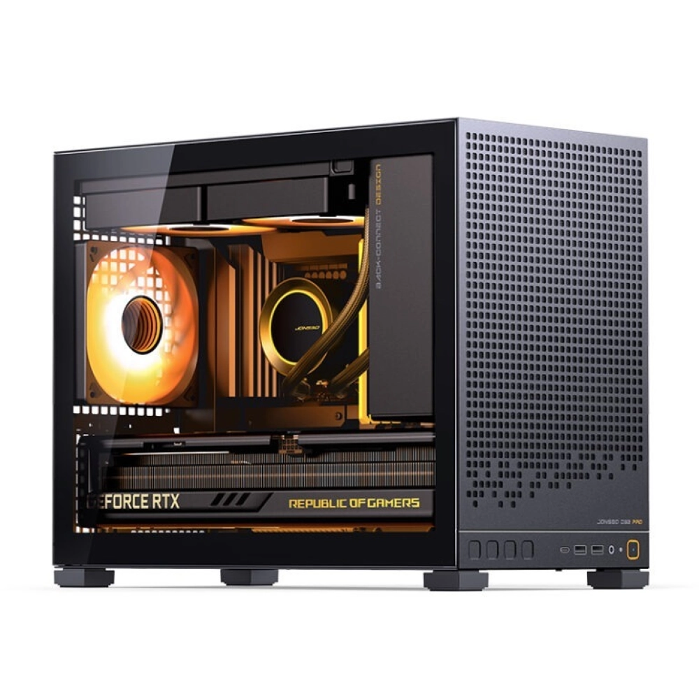 Case Jonsbo D32 Pro (Mini, Chưa Fan, M-ATX, Màu Đen)