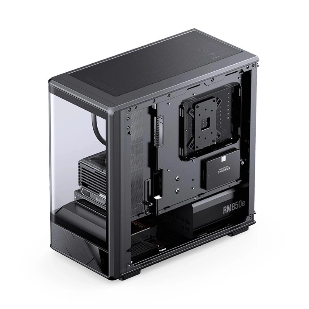 Case Jonsbo D200 (Bể Cá, Chưa Fan, M-ATX, Màu Đen)