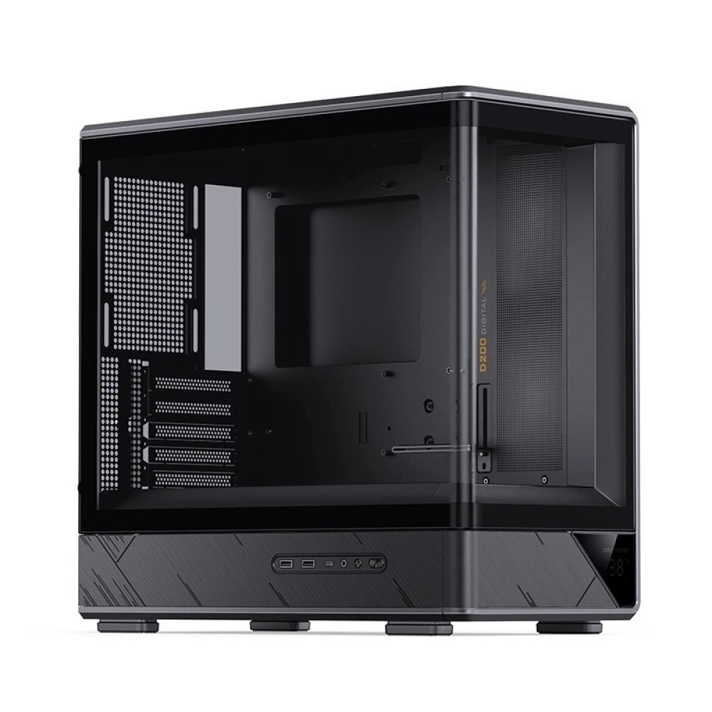 Case Jonsbo D200 (Bể Cá, Chưa Fan, M-ATX, Màu Đen)