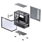 Case Jonsbo D200 (Bể Cá, Chưa Fan, M-ATX, Màu Đen)
