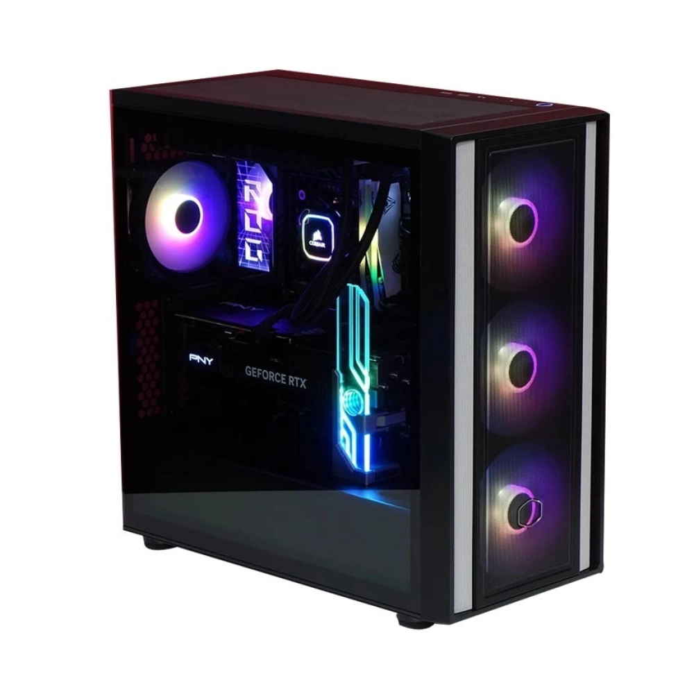 Case Cooler Master MasterBox 600 Đen Hỗ trợ E ATX Sẵn 4 Fan ARGB