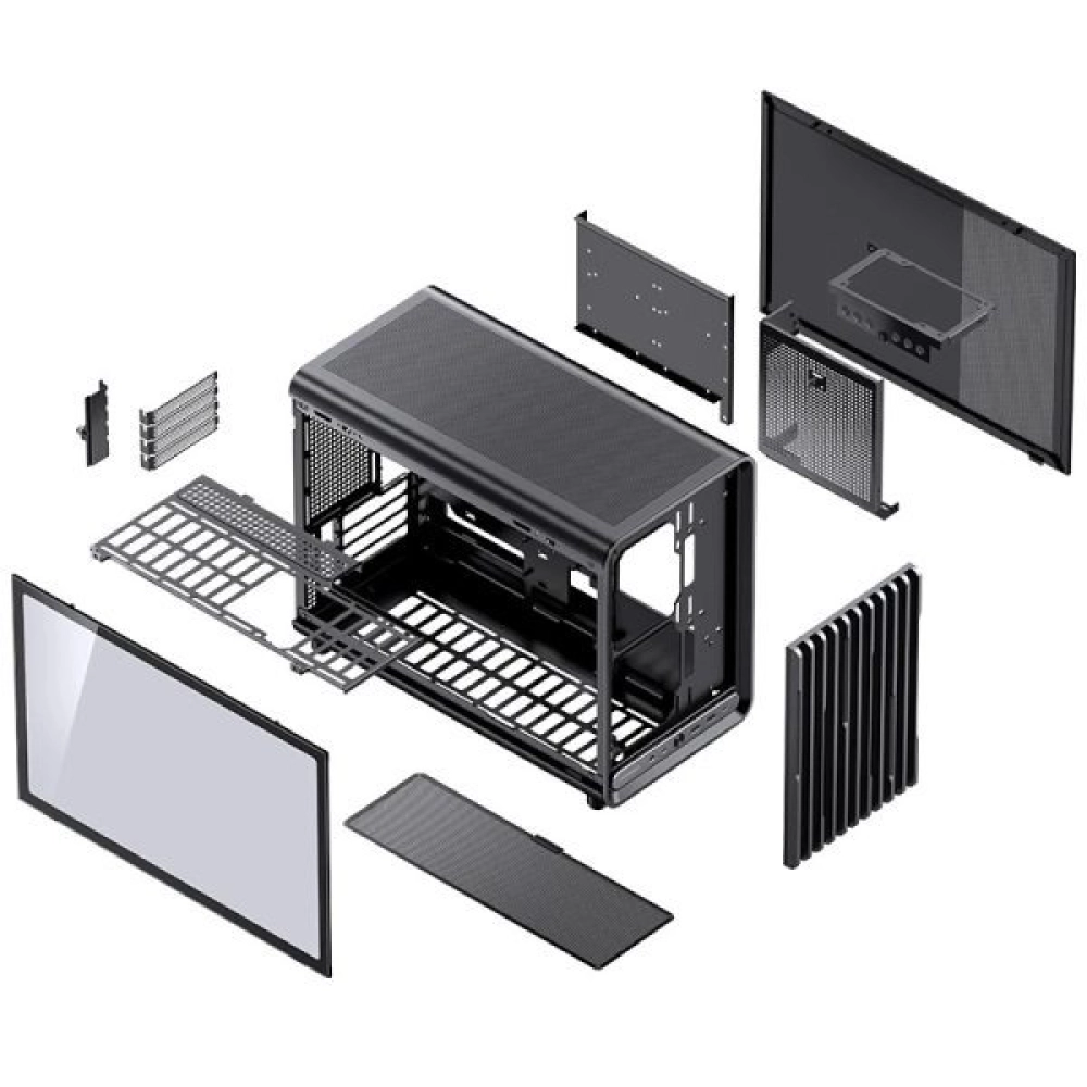 Case Jonsbo D33 (Mini, Chưa Fan, M-ATX, Màu Đen)