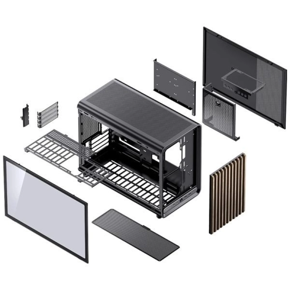 Case Jonsbo D33 (Mini, Chưa Fan, M-ATX, Màu Đen)