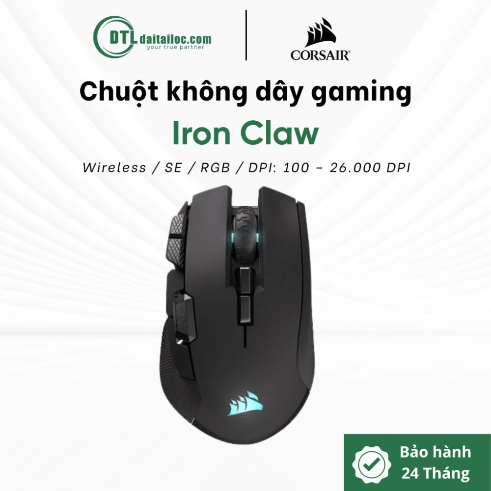 Chuột không dây Corsair gaming Ironclaw Wireless SE CH-9317110-WW
