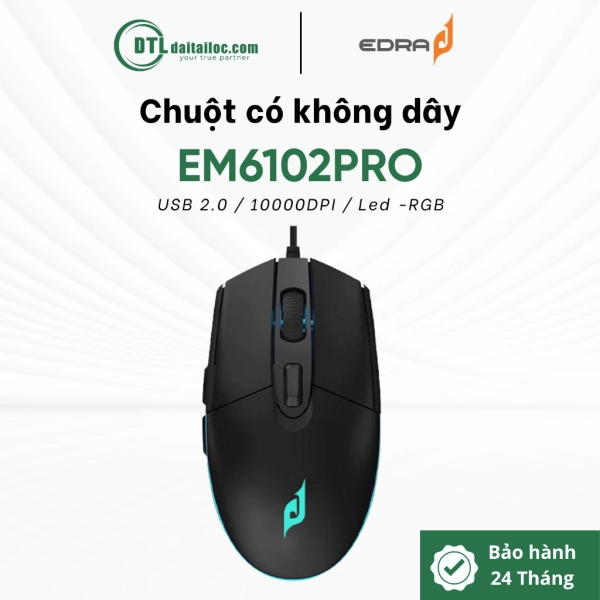 Chuột có dây gaming E-dra EM6102PRO 