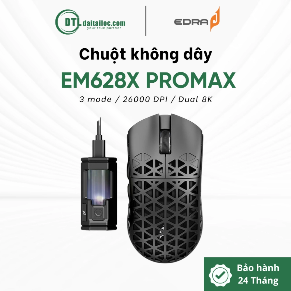 Chuột không dây gaming E-dra EM628X PRO MAX 
