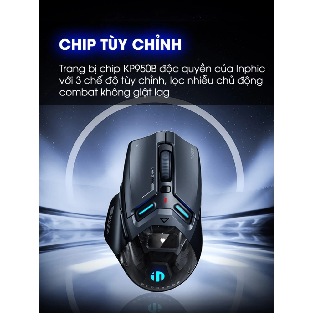 Chuột không dây gaming INPHIC IN9 ULTRA 