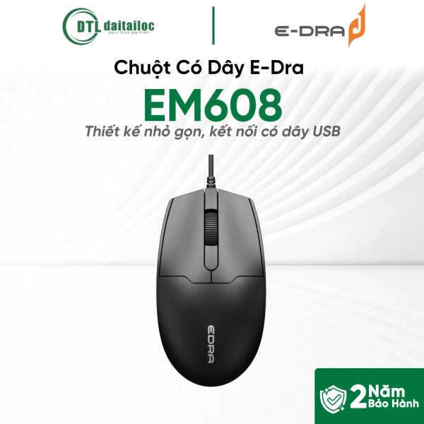 Chuột Văn Phòng Có Dây EDRA EM608