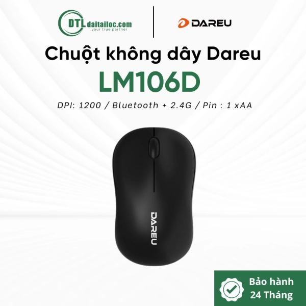 Chuột không dây Dareu Bluetooth LM106D