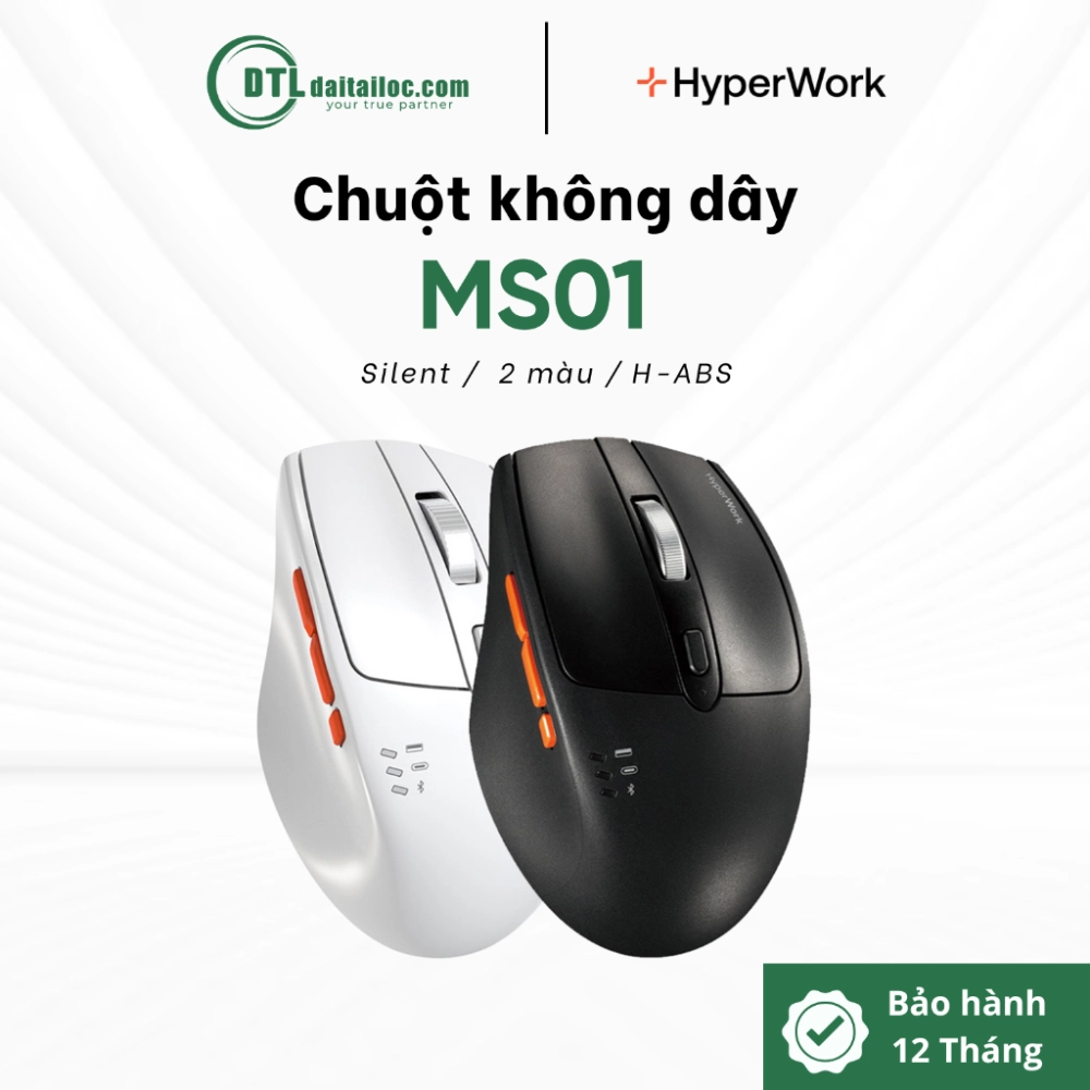 Chuột không dây bluetooth HyperWork Silentium MS01