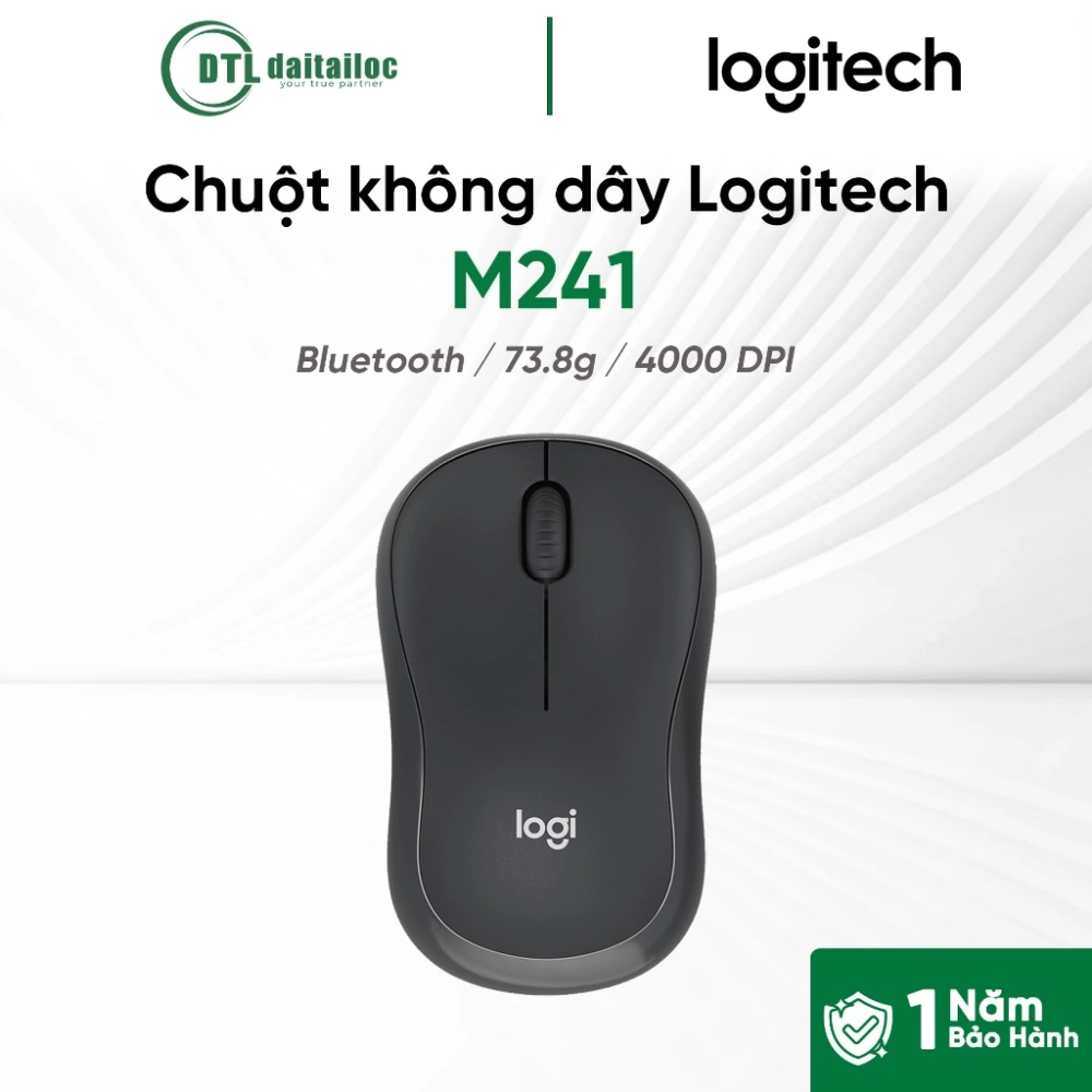 Chuột Không Dây Bluetooth Logitech M241 Silent (910-007416)
